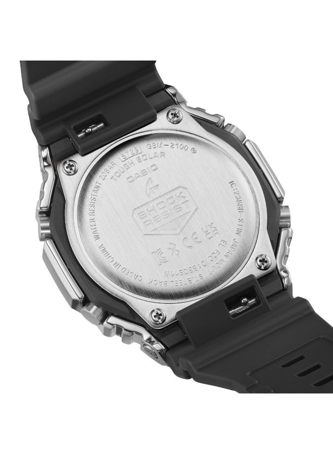 كاسيو ساعة كاسيو جي-شوك ​​جي-ستيل تعمل بالطاقة الشمسية للرجال GBM-2100A-8BDR - Image 4